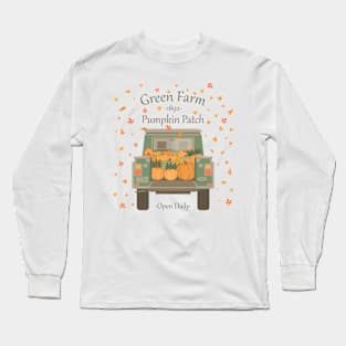 Green Farm Pumpkin Patch Long Sleeve T-Shirt